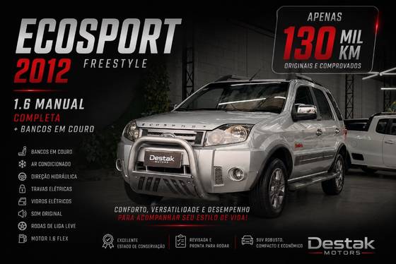 FORD ECOSPORT 1.6 XLT FREESTYLE 8V FLEX 4P MANUAL FORD ECOSPORT 1.6 XLT FREESTYLE 8V FLEX 4P MANUAL